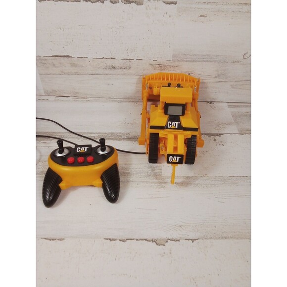 Caterpillar Wired Remote Control Backhoe / Excavator Toy Tested And Works - Picture 9 of 12